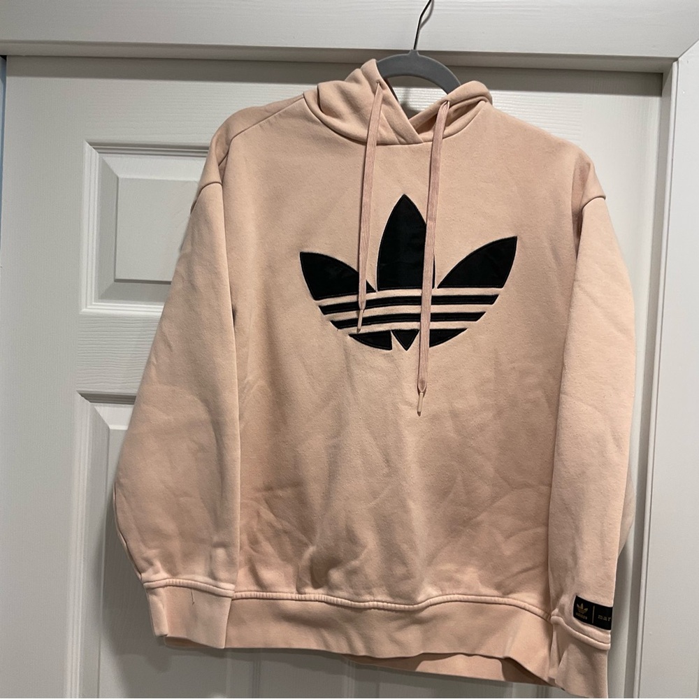 Marimekko Cream Hoodie with Black Logo